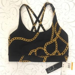 peony | Gold Chains Sports Bra S NWT